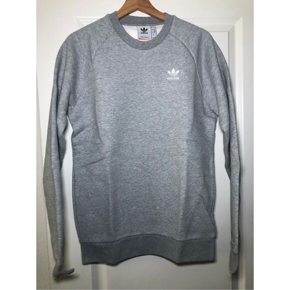 Adidas Other - Adidas Originals Men's Trefoil Essentials Crew Neck Heather Grey Size Small